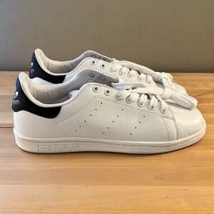 Men’s Adidas Stan Smith White Black Sneakers Size 11.5 New